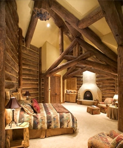 Фото внутренний интерьер деревянного дома