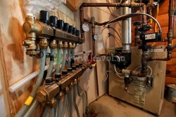 Система водяного отопления в деревянном доме