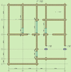 План второго этажа деревянного сруба